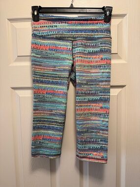 VSX Multicolor Striped Capri Leggings